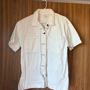 DISSH White Denim Shirt Jacket